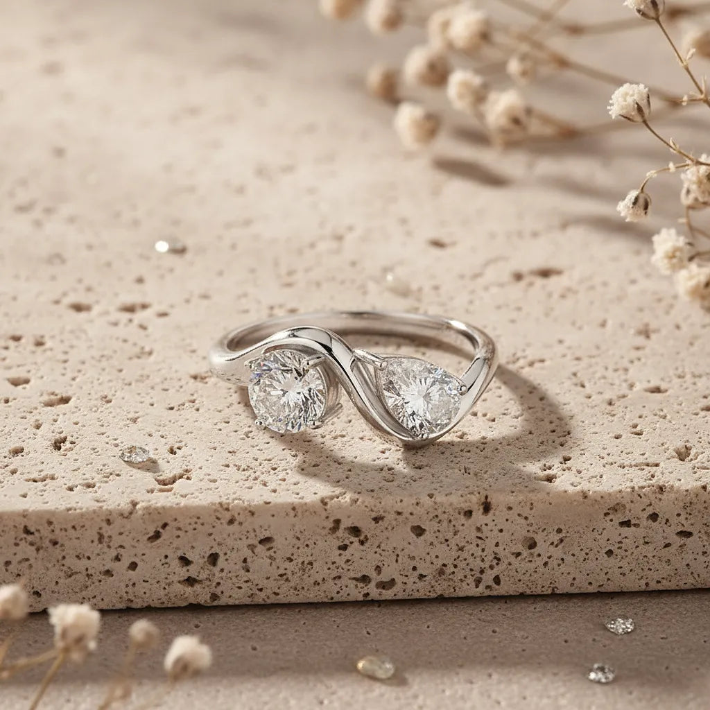 "Martine" Moissanite Ring