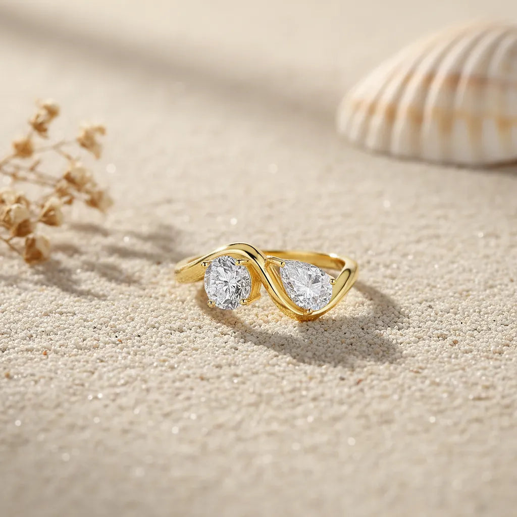 "Martine" Moissanite Ring