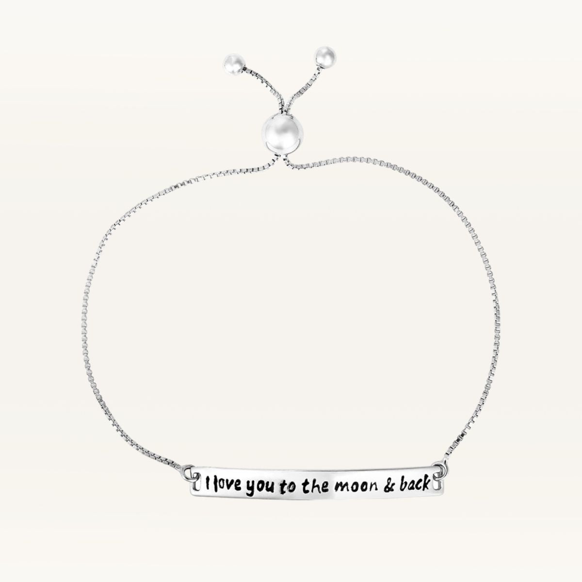Moon and Back Lariat Bracelet