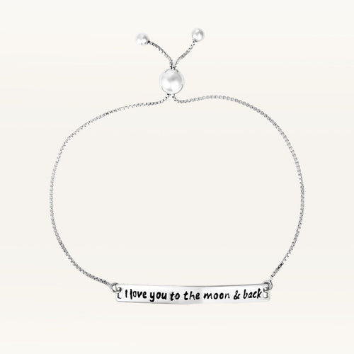 Moon and Back Lariat Bracelet