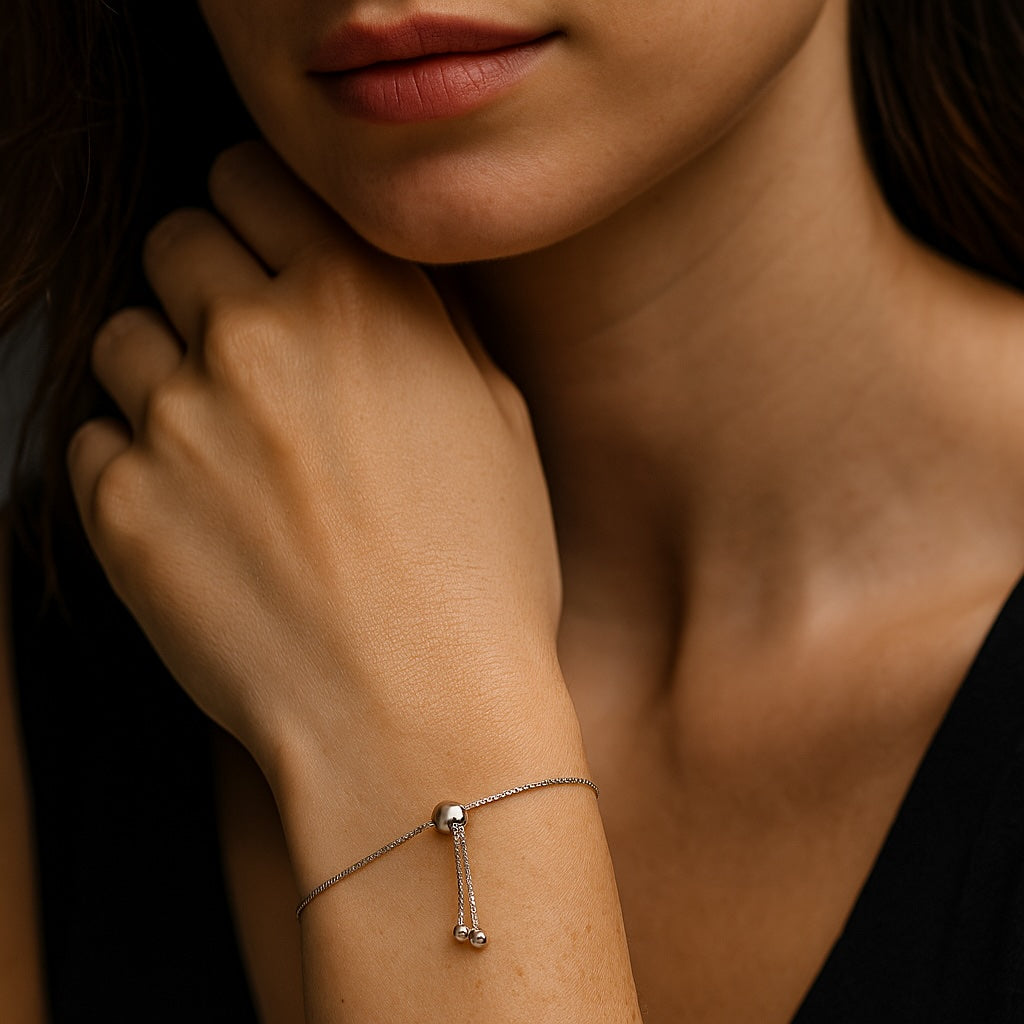 Moon and Back Lariat Bracelet