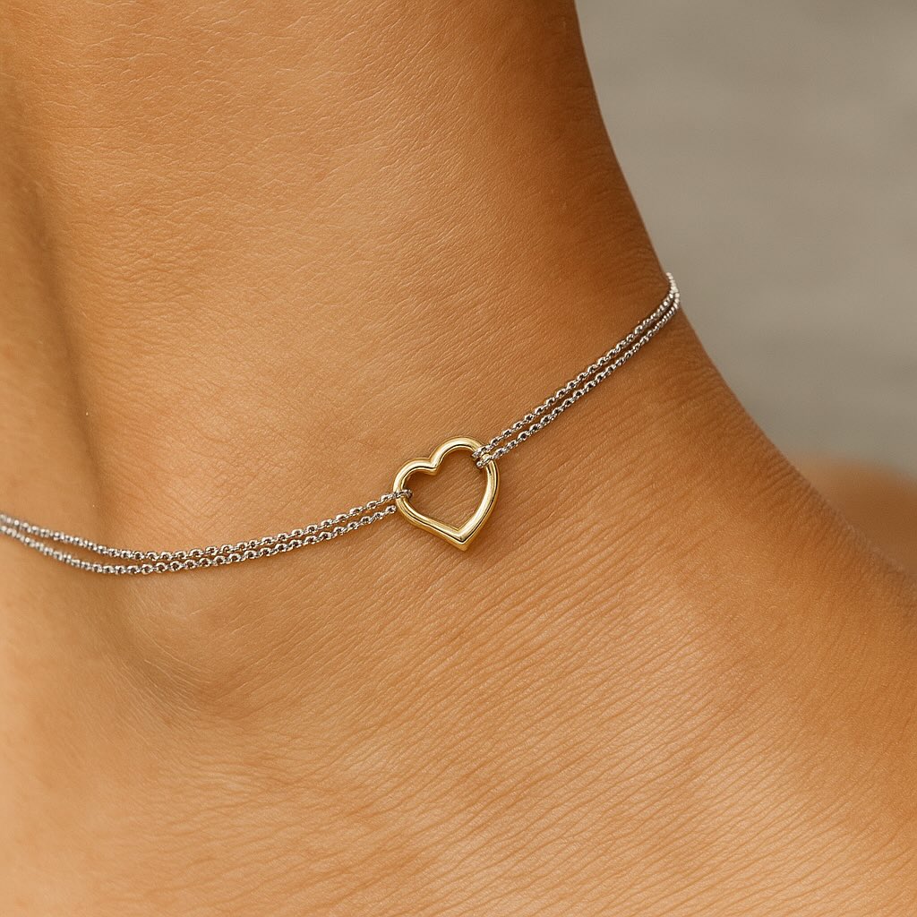 Open Heart Anklet