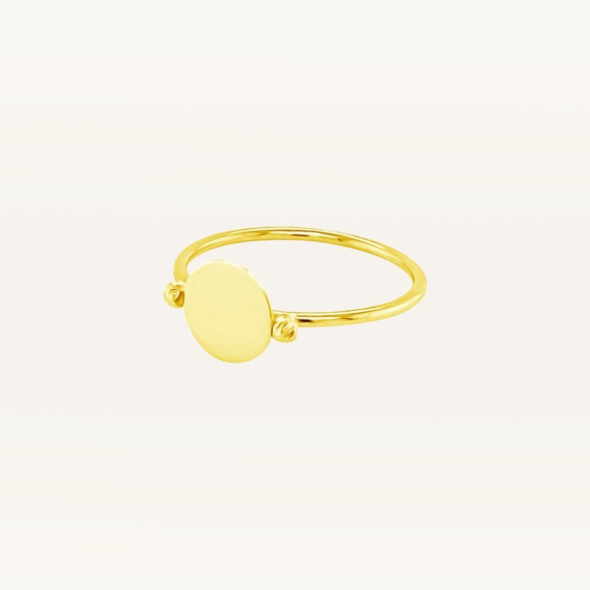 Oval Disc Ring