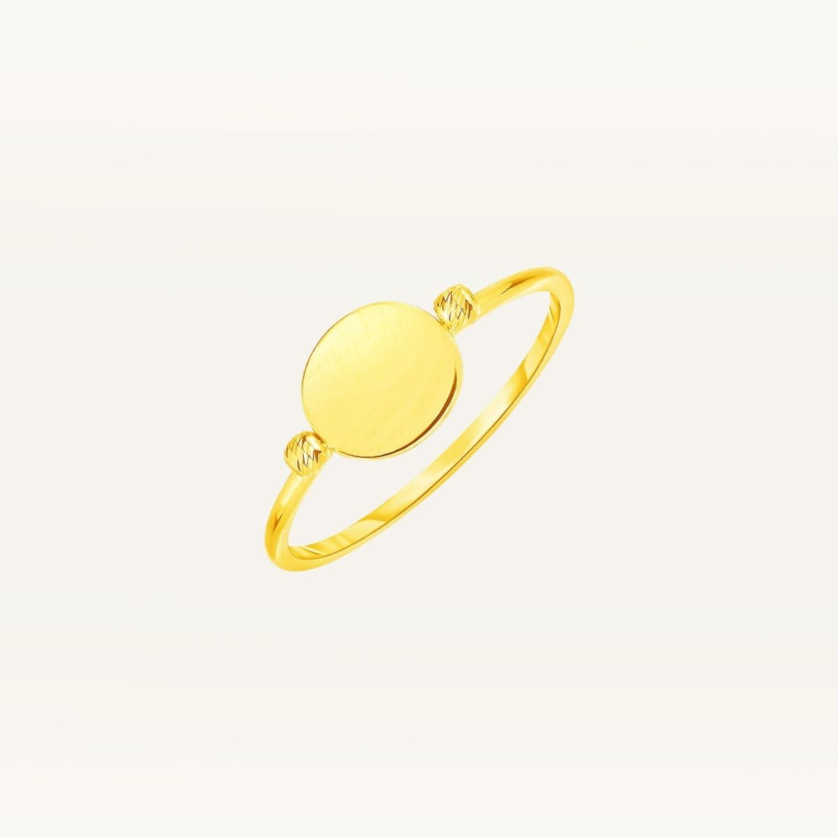 Oval Disc Ring