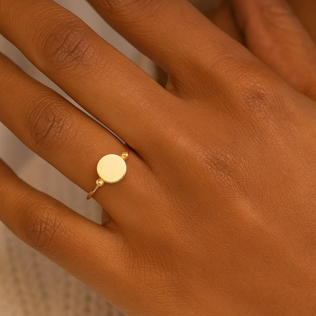 Oval Disc Ring