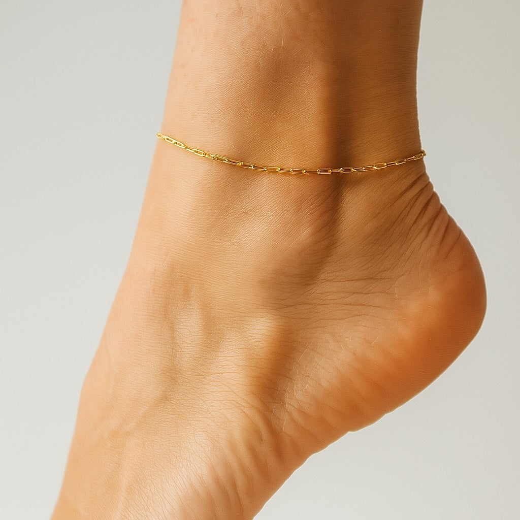 Paperclip Chain Anklet