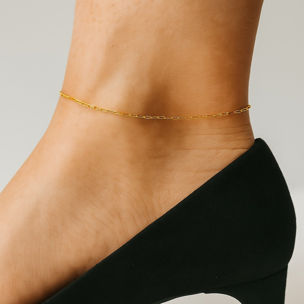 Paperclip Chain Anklet