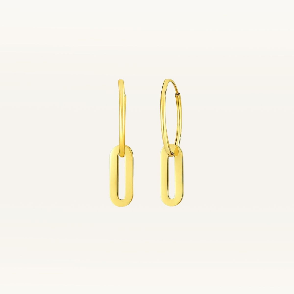 Paperclip Hoop Earrings