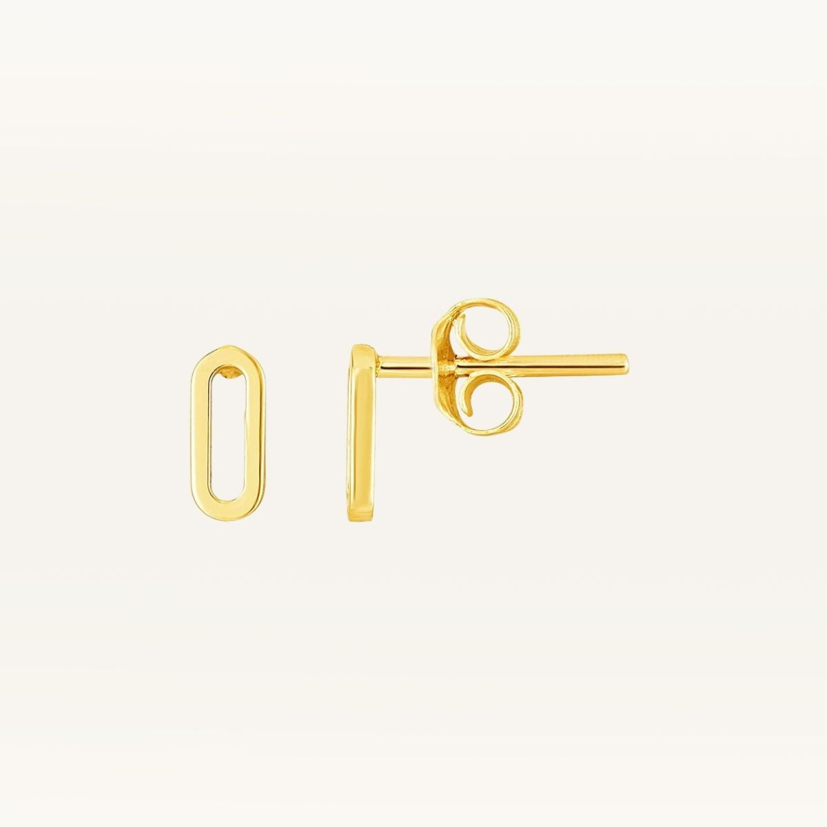 Paperclip Stud Earrings