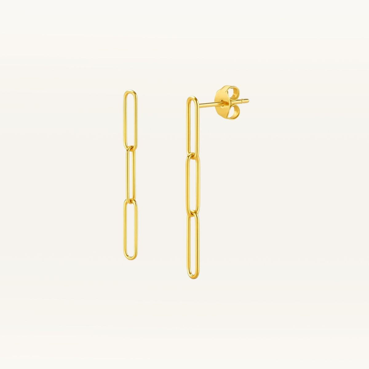 Paperclip Chain Drop Earrings