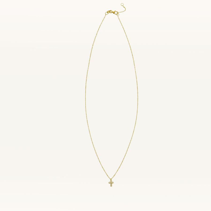 Petite Diamond Cross Necklace