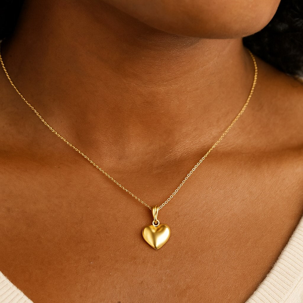 Puffy Heart Necklace