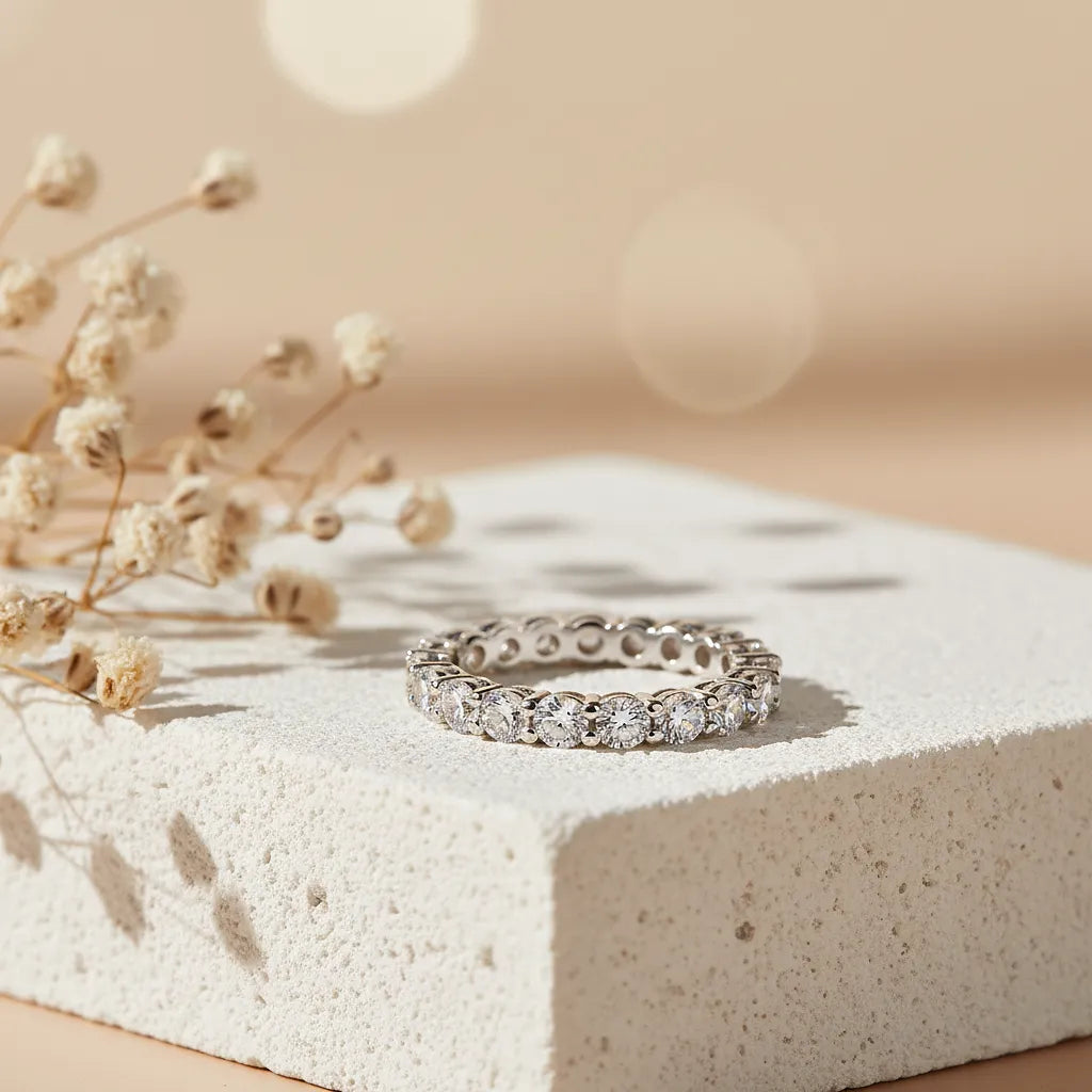 "Rhea" Moissanite Eternity Ring