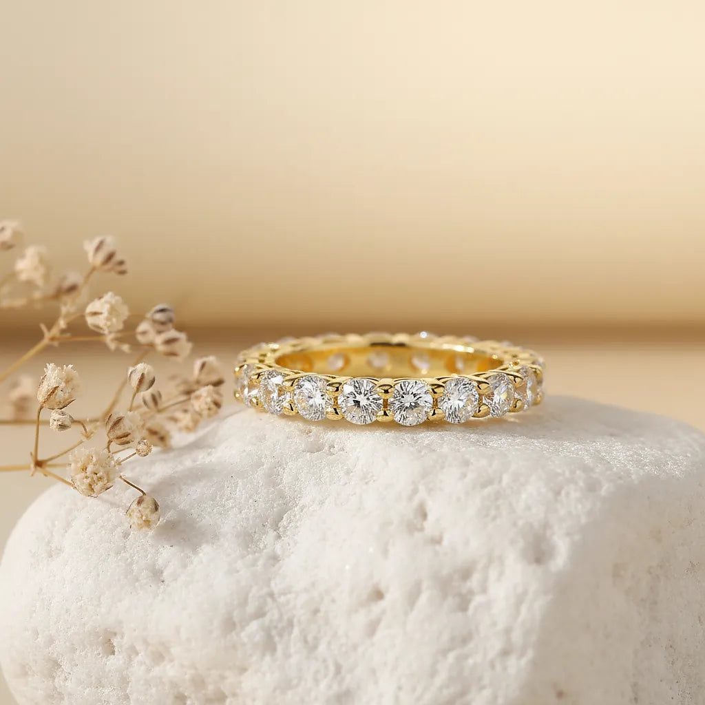 "Rhea" Moissanite Eternity Ring
