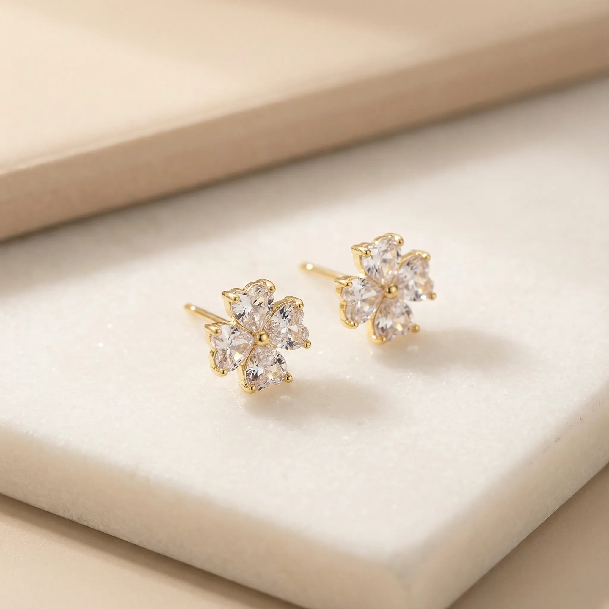 "Rosa" Moissanite Stud Earrings
