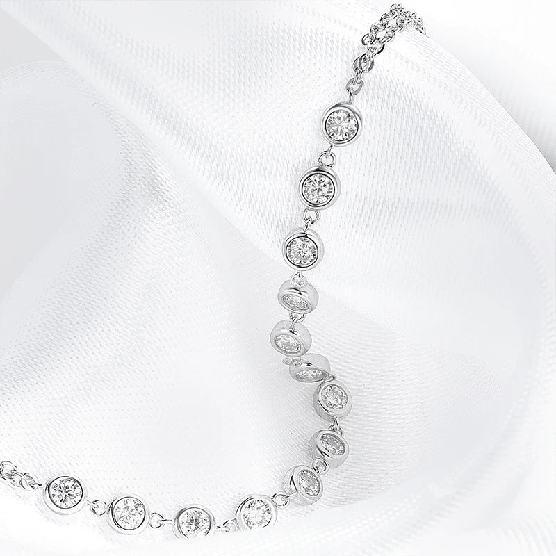 "Romy" Moissanite Hand Bracelet