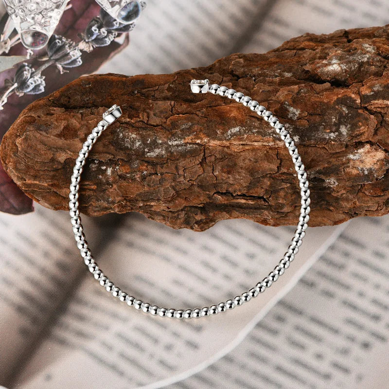 "Safiya" Moissanite Cuff Bracelet