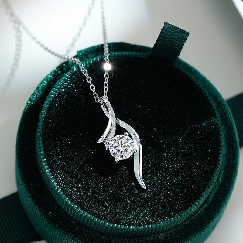 "Lumi" Moissanite Pendant Necklace