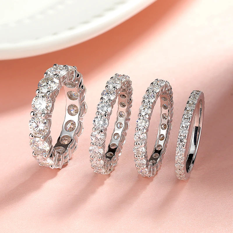"Alessia" Moissanite Eternity Ring