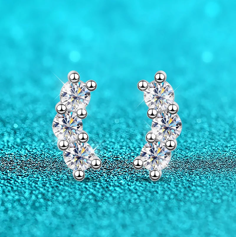 "Kelda" Moissanite Stud Earrings