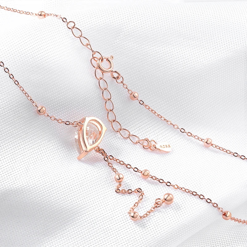 "Lena" Moissanite Lariat Necklace