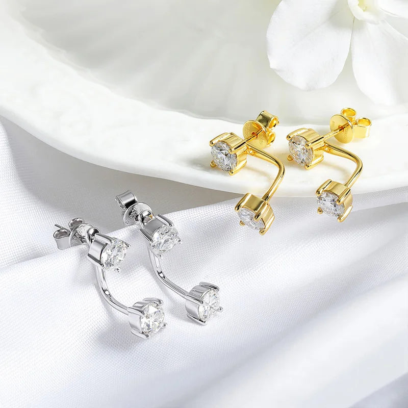 "Juliette" Moissanite Stud Earrings