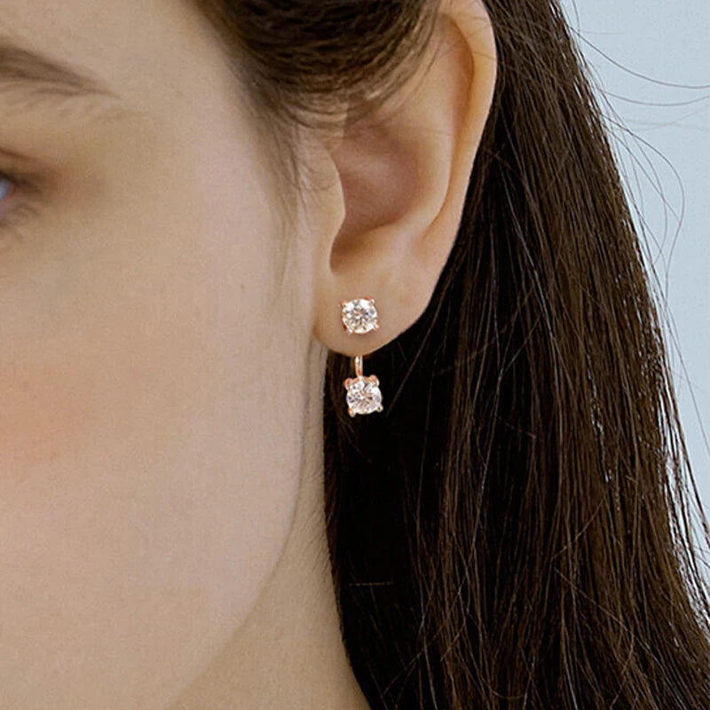 "Juliette" Moissanite Stud Earrings