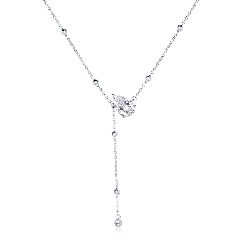 "Lena" Moissanite Lariat Necklace
