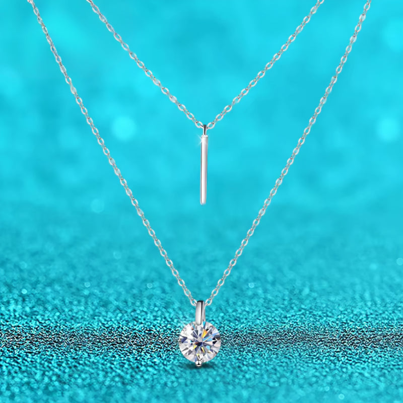 "Raina" Moissanite Layered Necklace
