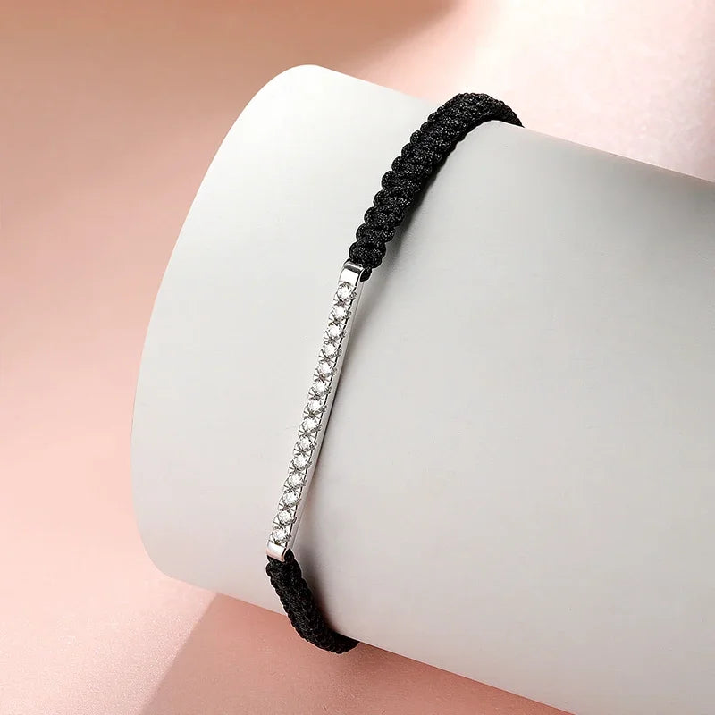 "Kira" Moissanite Cord Bracelet