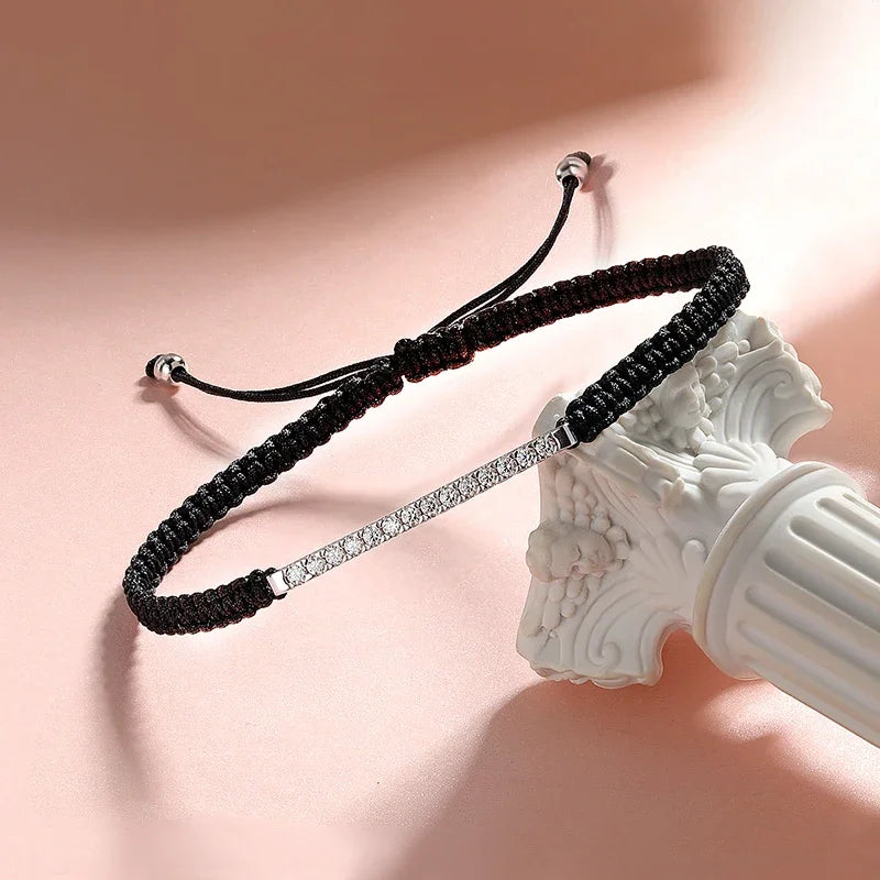 "Kira" Moissanite Cord Bracelet