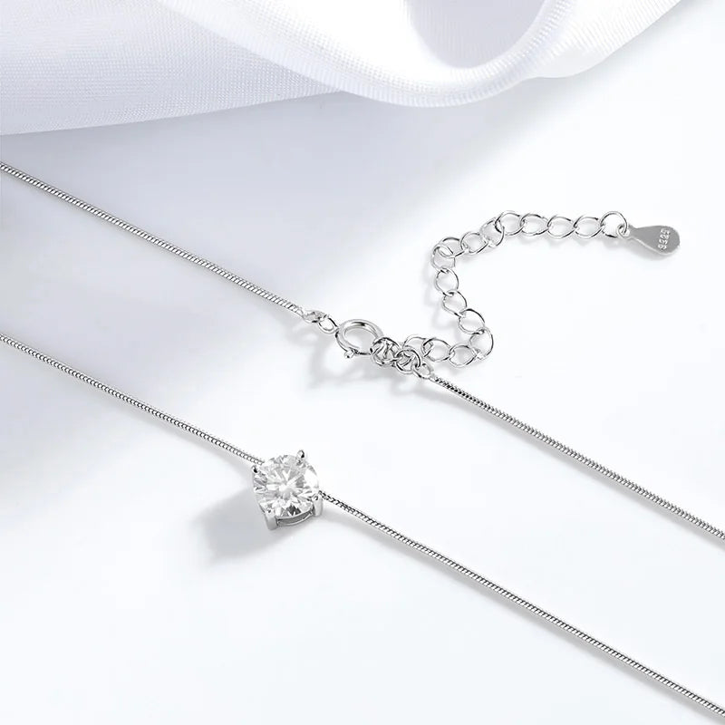 "Maya" Moissanite Pendant Necklace