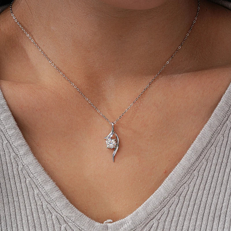 "Lumi" Moissanite Pendant Necklace
