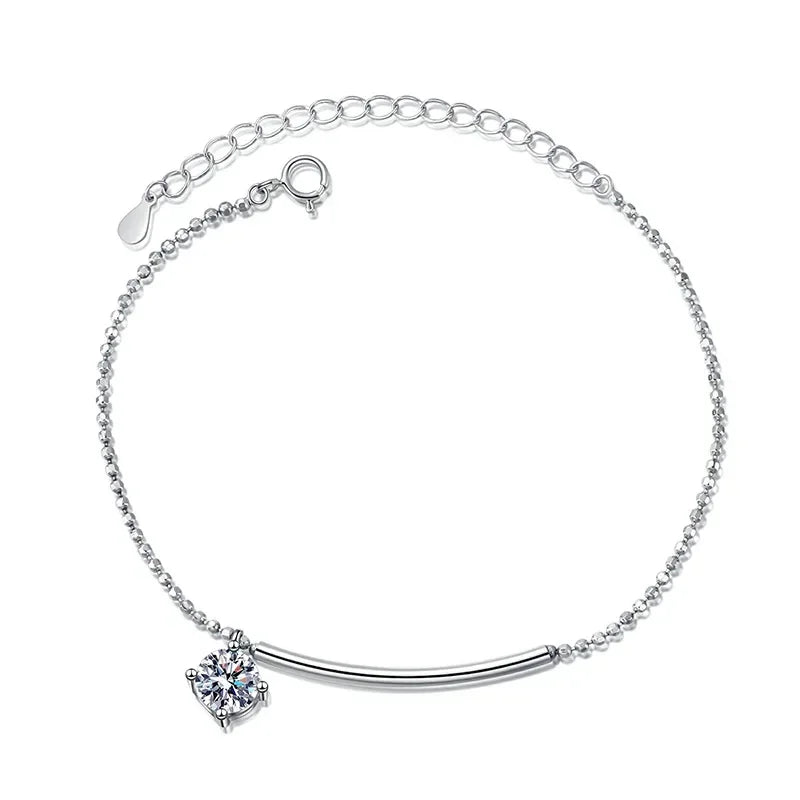 "Amara" Solitaire Moissanite Bracelet