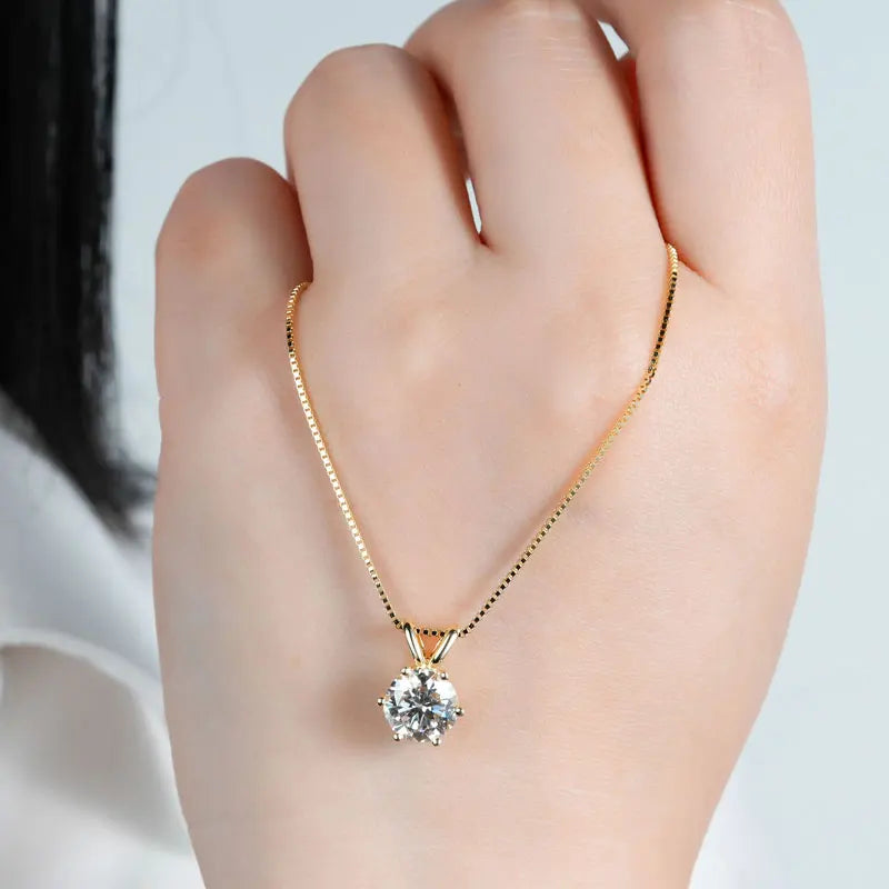 "Marissa" Moissanite Pendant Necklace