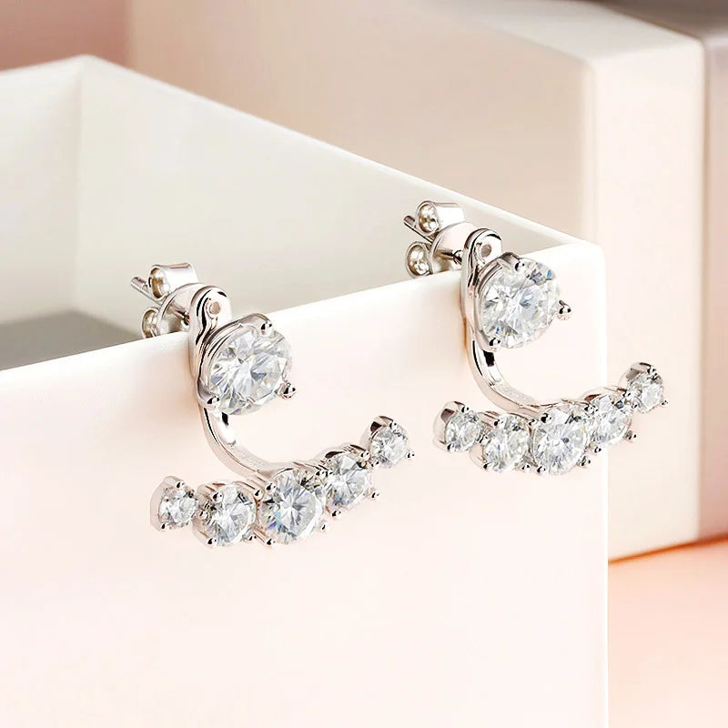 "Zoya" Moissanite Stud Earrings