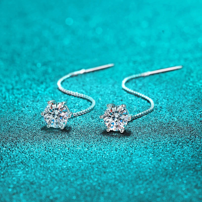 "Joleen" Moissanite Drop Earrings