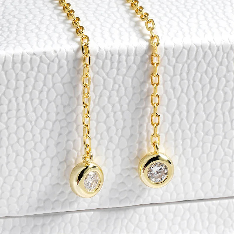 "Sienna" Moissanite Lariat Necklace