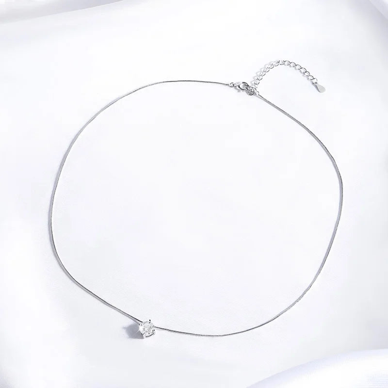 "Maya" Moissanite Pendant Necklace