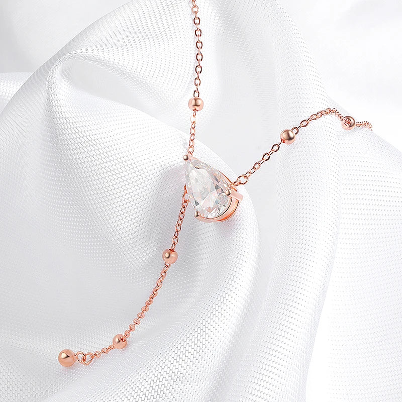 "Lena" Moissanite Lariat Necklace