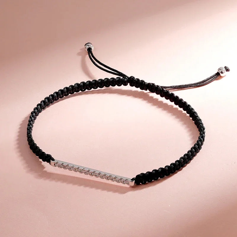 "Kira" Moissanite Cord Bracelet