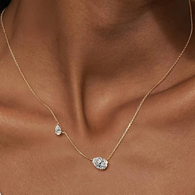 "Tessa" Moissanite Pendant Necklace
