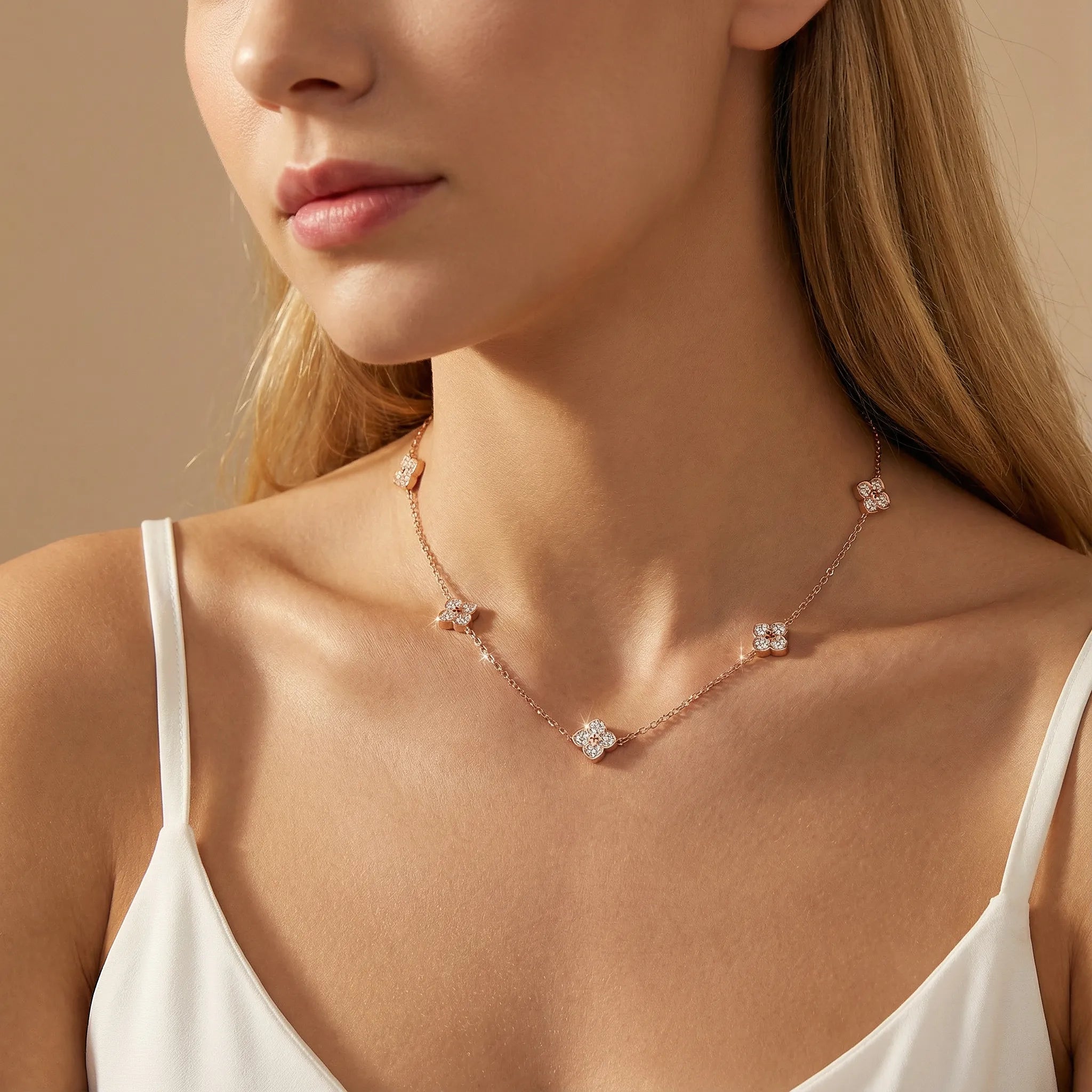 "Sabrina" Moissanite Choker Necklace