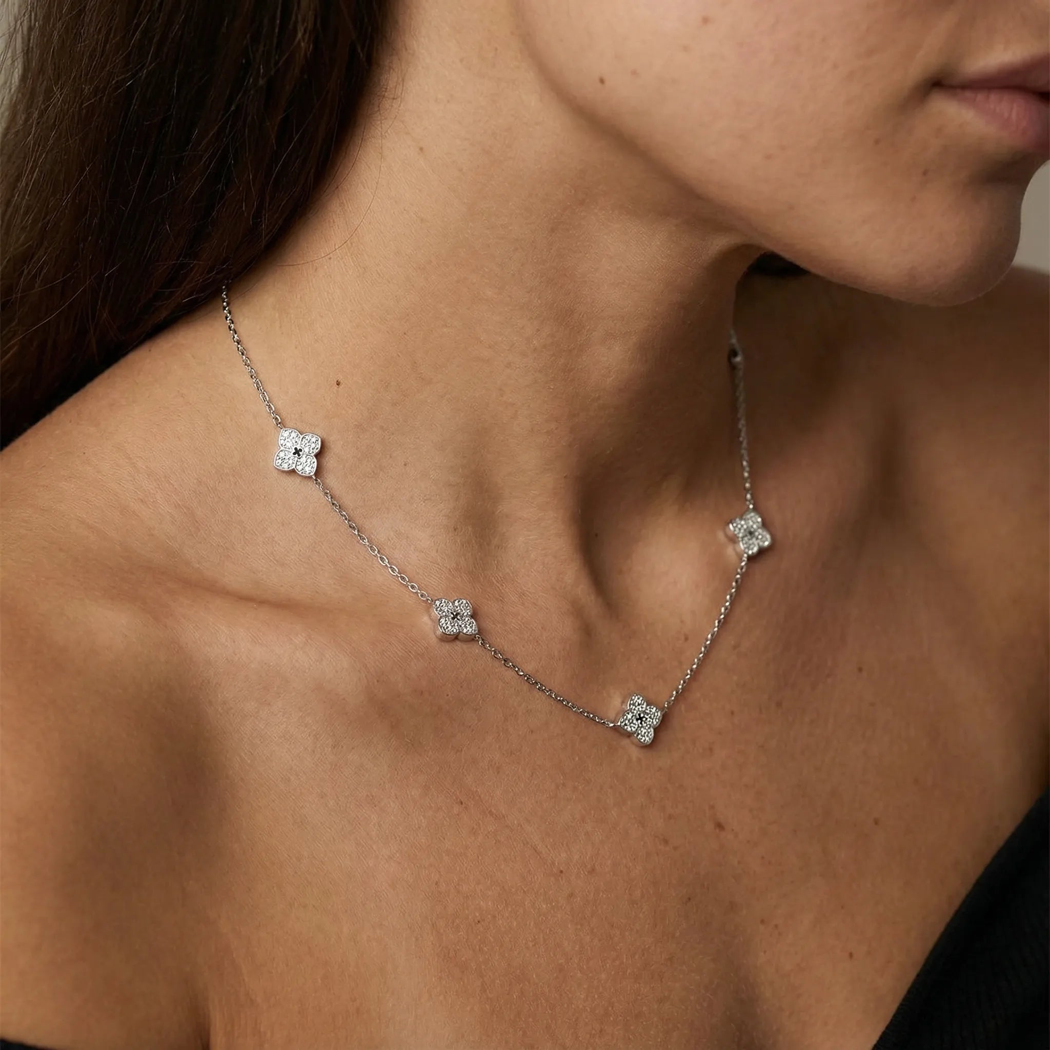 "Sabrina" Moissanite Choker Necklace