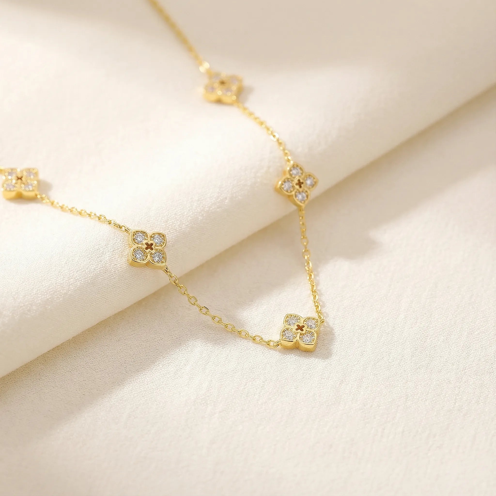 "Sabrina" Moissanite Choker Necklace