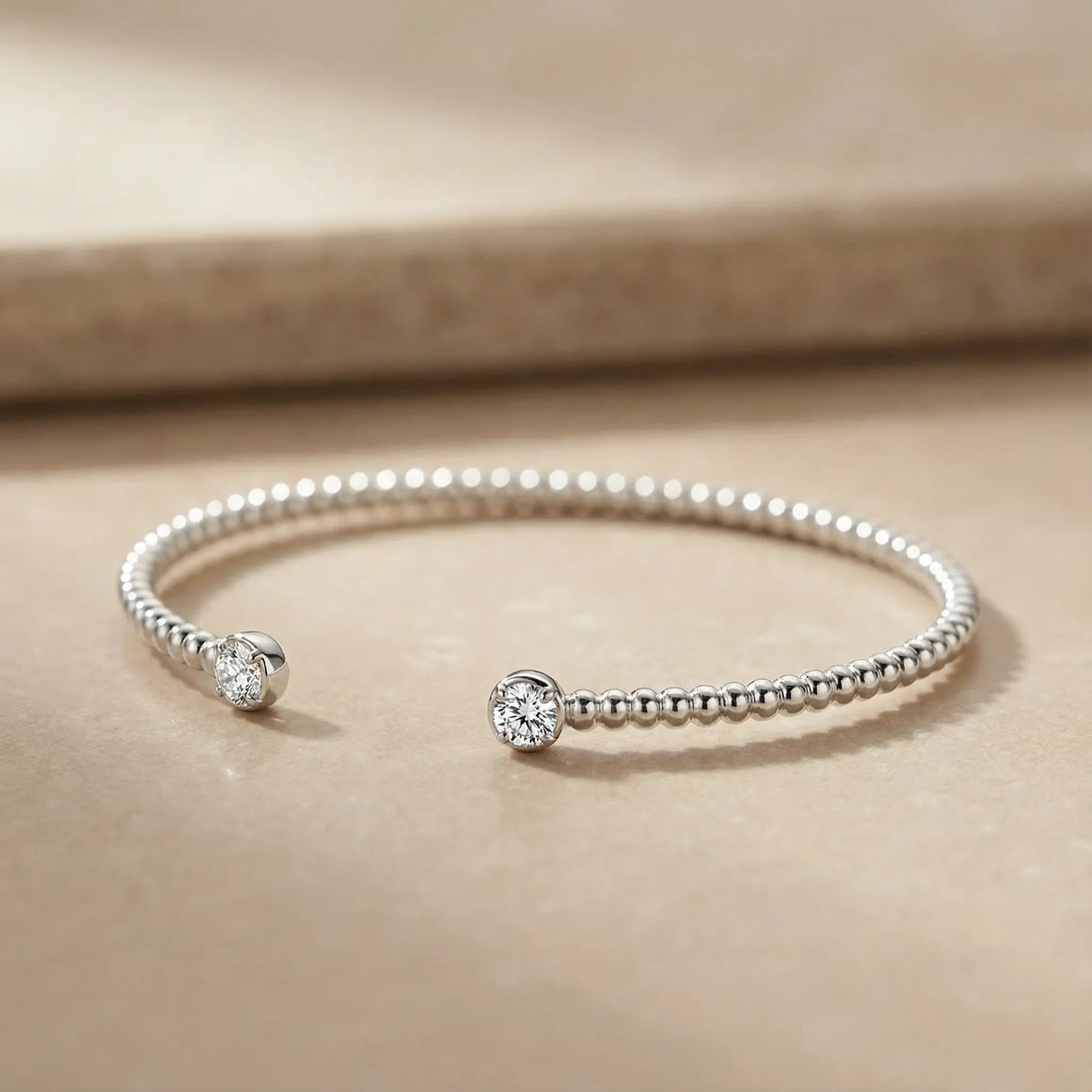 "Safiya" Moissanite Cuff Bracelet