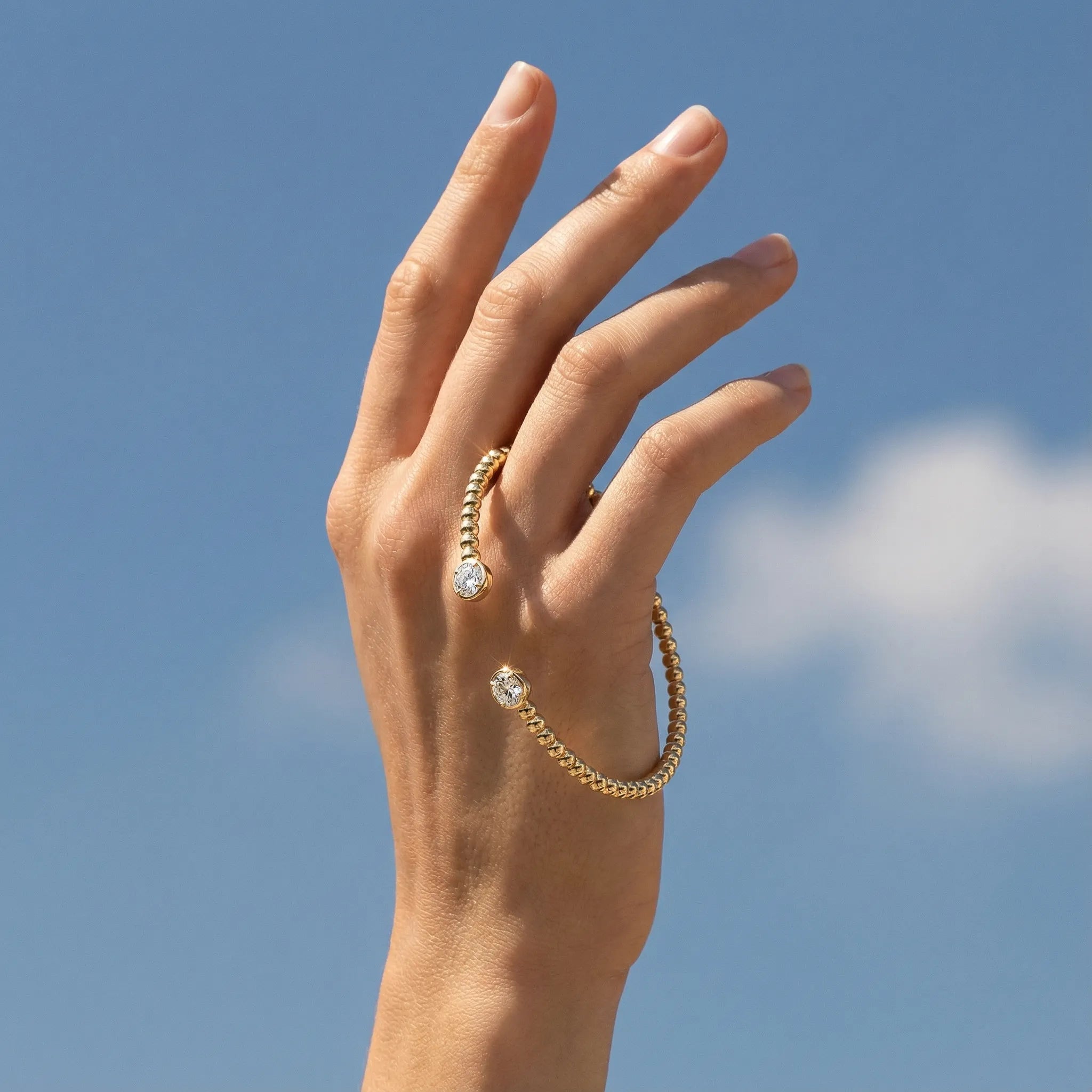 "Safiya" Moissanite Cuff Bracelet