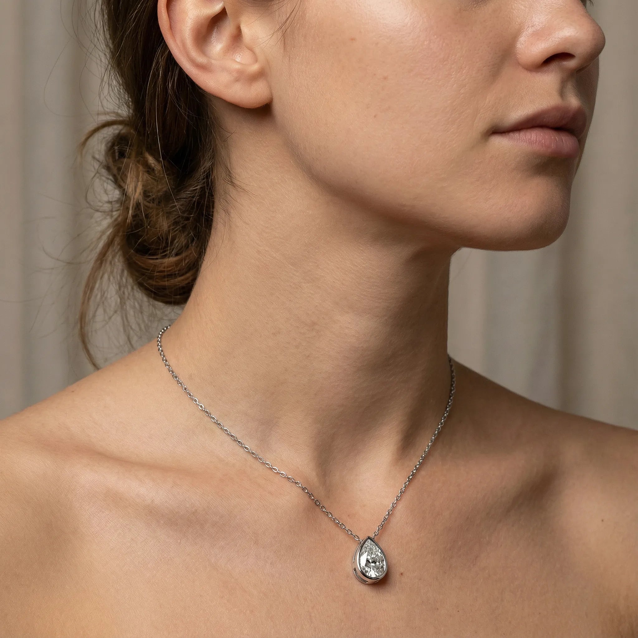 "Samantha" Moissanite Pendant Necklace