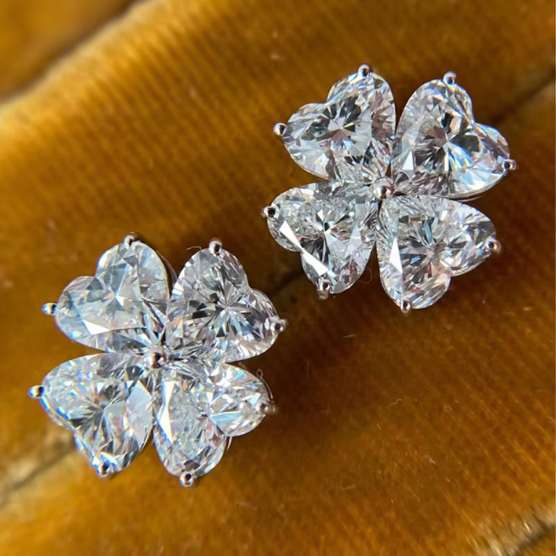 "Rosa" Moissanite Stud Earrings