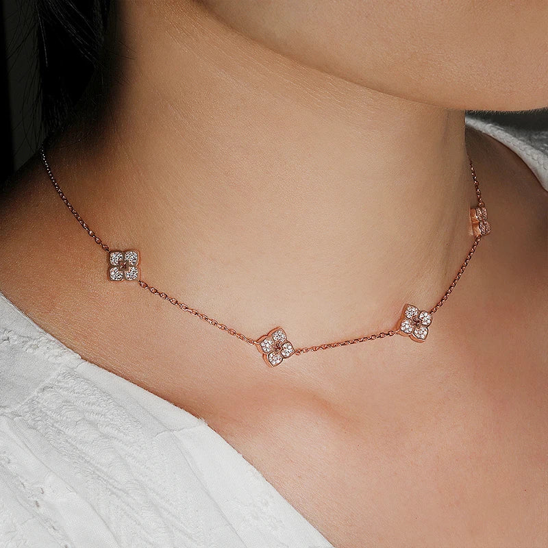 "Sabrina" Moissanite Choker Necklace